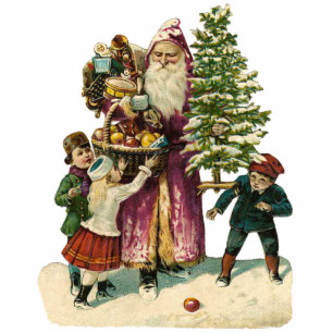 Victorian Christmas Ornament Photo Sculpture Decoration