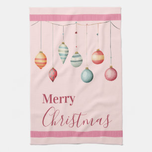 Victorian Christmas Ornaments Kitchen Towels