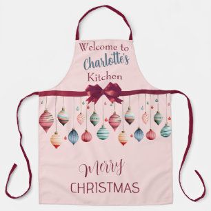 Victorian Christmas Ornaments Personalised Apron
