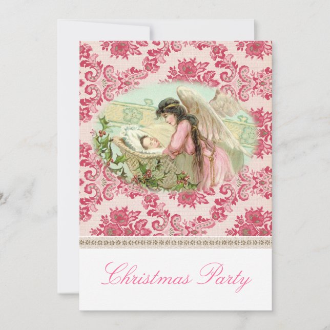 Victorian Christmas party Invitation (Front)