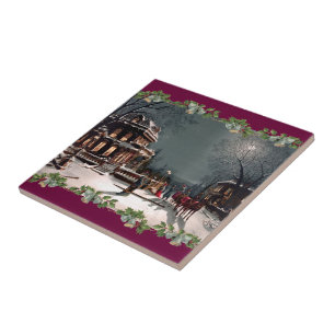 Victorian Christmas Party Tile