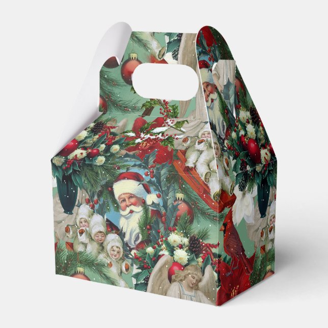 Victorian Christmas Portrait Favour Box (Front Side)