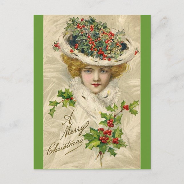 Victorian Christmas Postcard (Front)