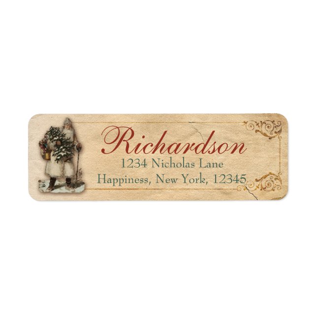 Victorian Christmas Santa Claus Saint Nicholas (Front)