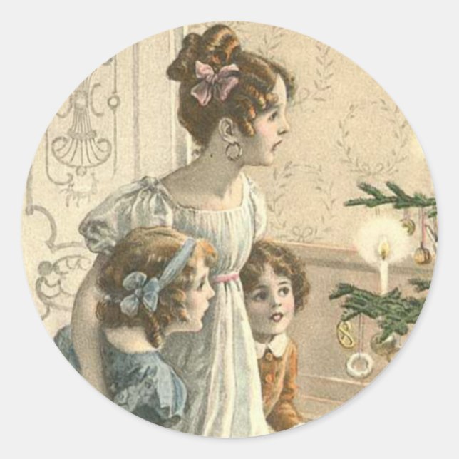 Victorian Christmas sticker (Front)