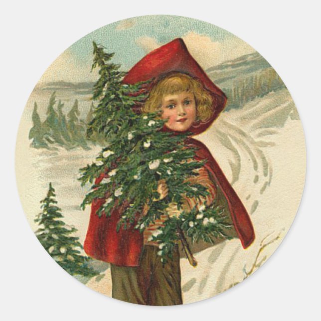 Victorian Christmas sticker (Front)
