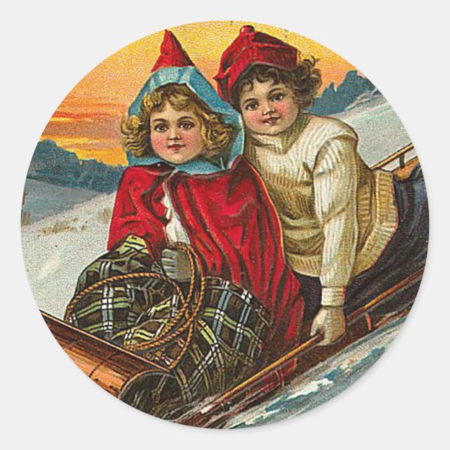 Victorian Christmas sticker (Front)