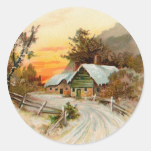 Victorian Christmas sticker