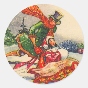 Victorian Christmas sticker