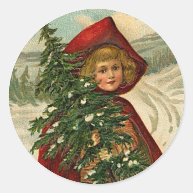 Victorian Christmas sticker (Front)