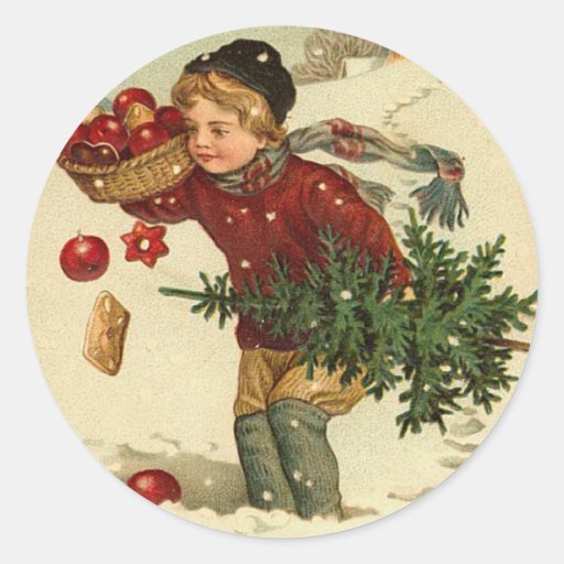 Image of Victorian Christmas Stickers for your cards