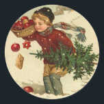 Victorian Christmas Stickers for your cards<br><div class="desc">Vintage stickers for your Holiday gifts or greetings. Large and small gift tags! Old Fashion stickers to match your cards. Look for matching stamps too!</div>