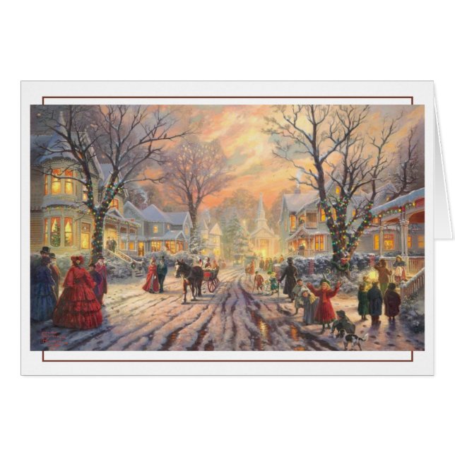 Victorian Christmas Street Scene  (Front Horizontal)