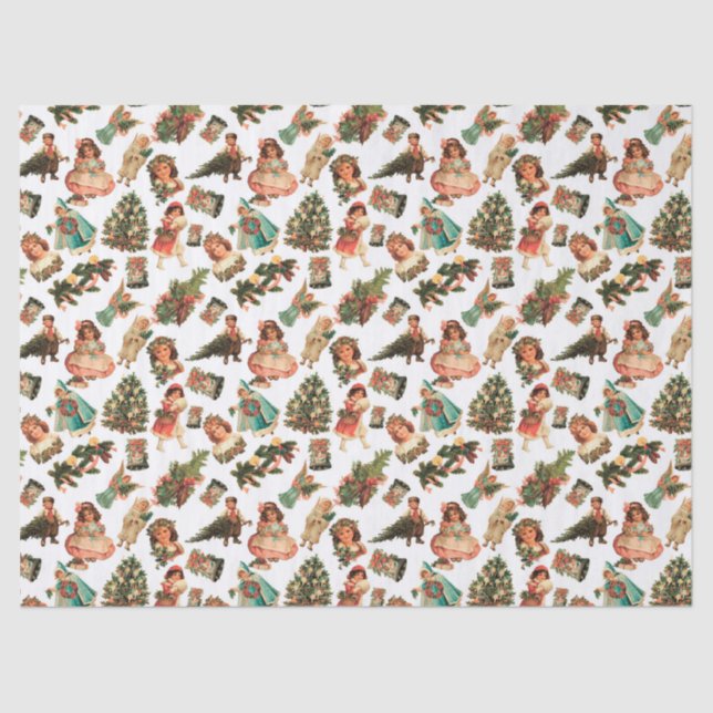 Victorian Christmas Tissue Paper (Front)