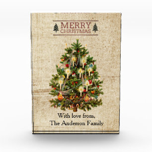 Victorian Christmas Tree Photo Block