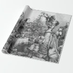 Victorian Christmas Tree Star Wrapping Paper<br><div class="desc">Victorian Christmas Tree Star</div>