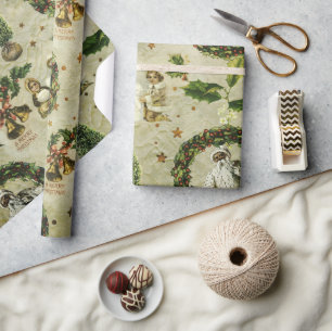 Victorian Christmas Trio II Wrapping Paper 