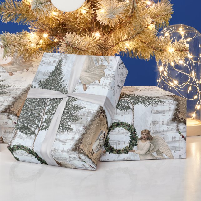 Victorian Christmas Trio III Wrapping Paper  (Holidays)