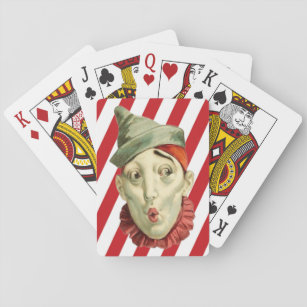Victorian Circus Clown Playing Cards