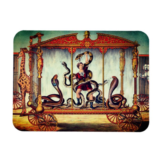 Victorian circus vintage exhibition  magnet (Horizontal)