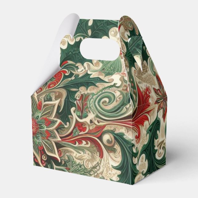 Victorian/Classic/Vintage Christmas Favour Box (Front Side)