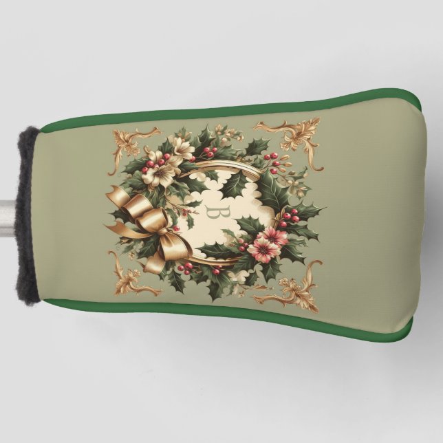 Victorian/Classic/Vintage Christmas Golf Head Cover (Front)