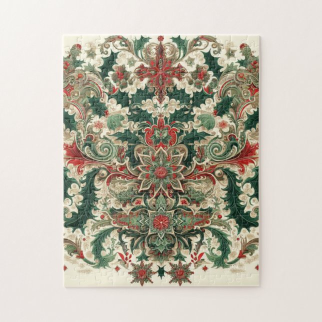 Victorian/Classic/Vintage Christmas Jigsaw Puzzle (Vertical)