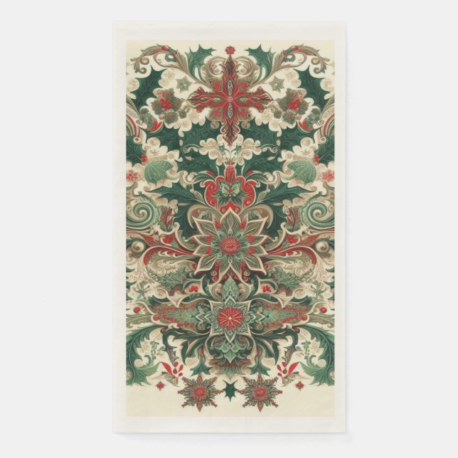 Victorian/Classic/Vintage Christmas Napkin (Front)
