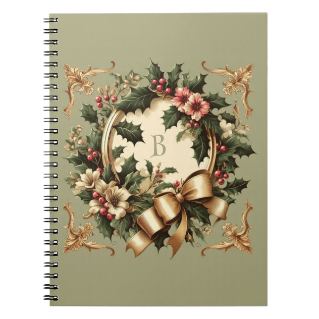 Victorian/Classic/Vintage Christmas Notebook (Front)