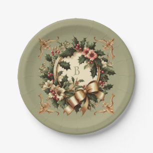 Victorian/Classic/Vintage Christmas Paper Plate