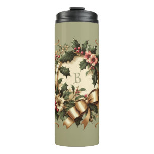 Victorian/Classic/Vintage Christmas Thermal Tumbler