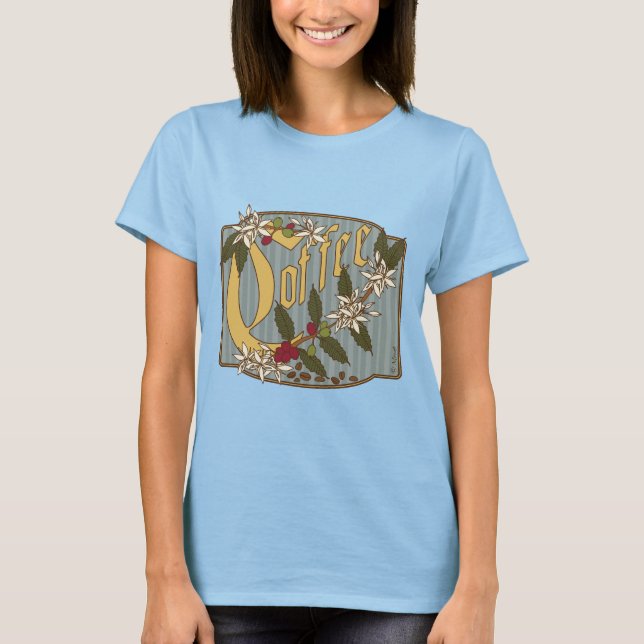 Victorian Coffee Sign T-Shirt (Front)