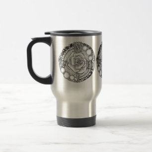 Victorian Compass Rose Travel Mug