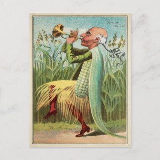 Victorian Corn Dance Postcard