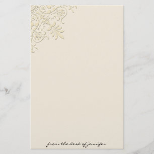 Victorian Corner Motif Stationery