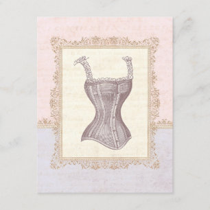 Victorian Corset Lingerie Bridal Shower Invitation