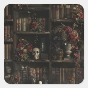 Victorian Cottage Core Square Sticker