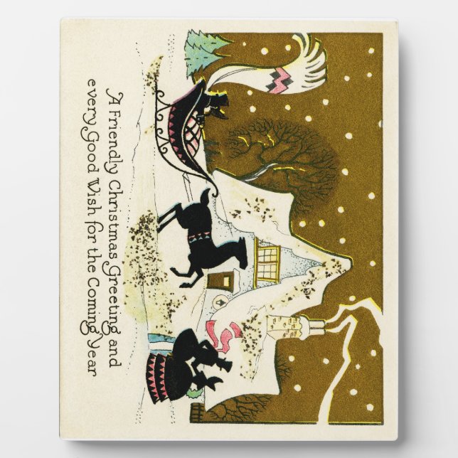 Victorian Country Christmas Plaque (Front)