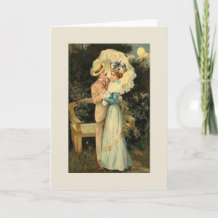 Victorian Couple Anniversary or Wedding Card