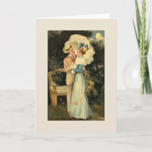 Victorian Couple Anniversary or Wedding Card