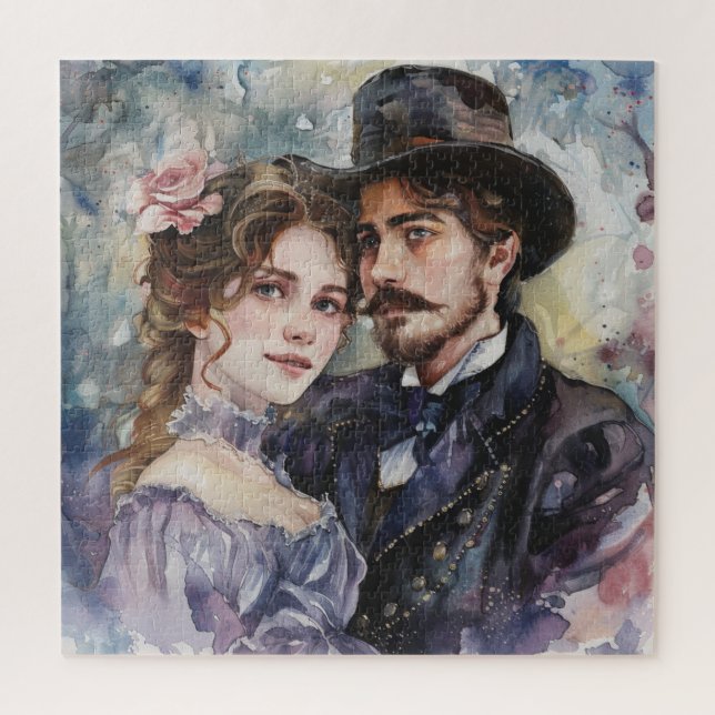 Victorian Couple Jigsaw Puzzle (Vertical)