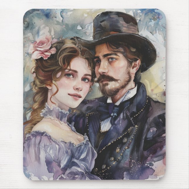 Victorian Couple Mouse Mat (Front)