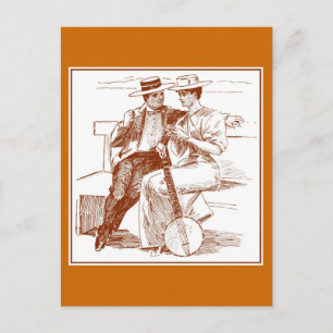 Victorian Couple Postcard