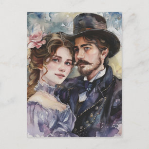Victorian Couple Postcard