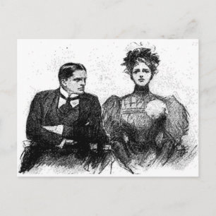 Victorian Couple Postcard
