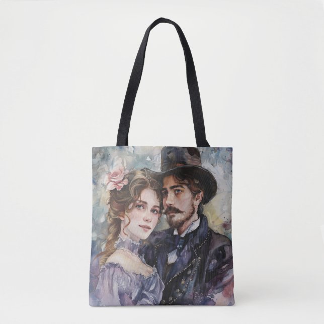 Victorian Couple Tote Bag (Front)