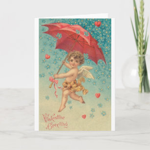 Victorian Cupid Valentine's Day Card