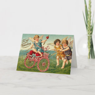Victorian Cupid Valentine's Day Card