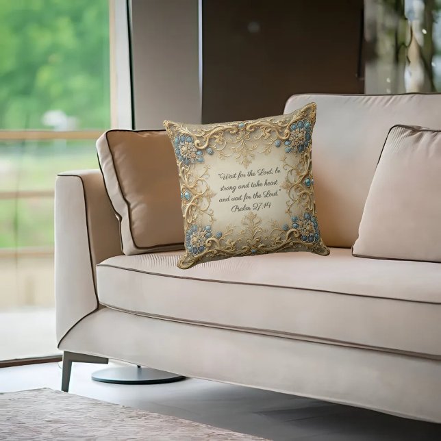 Victorian Customisable Bible Verse  Cushion (Creator Uploaded)