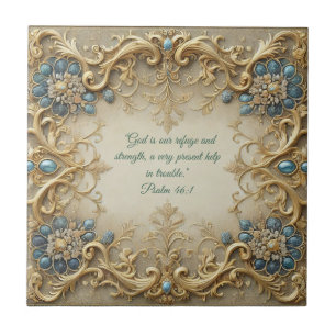 Victorian Customisable Bible Verses  Tile